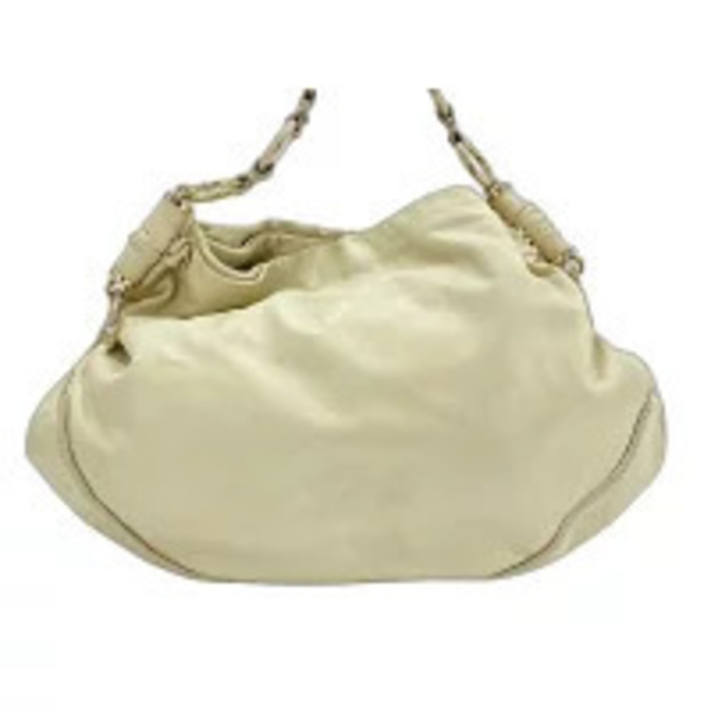 Saint Laurent Yves leather handbag Beige Cream